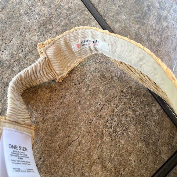 J. Crew Girls' straw fringe visor - Picture 5 of 7